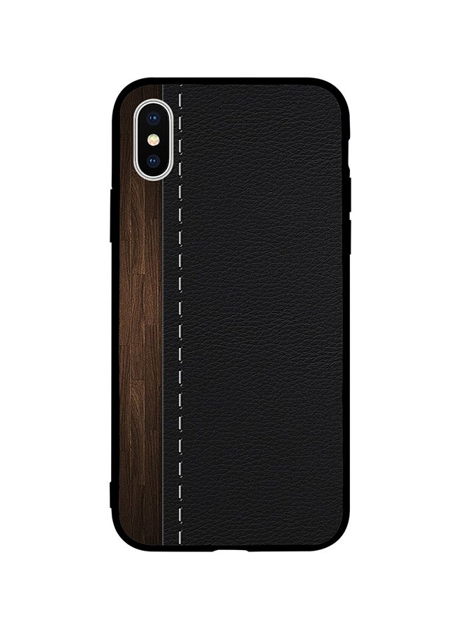 ثيودور غطاء حماية واق لهاتف أبل آيفون XS ماكس من الجلد والخشب