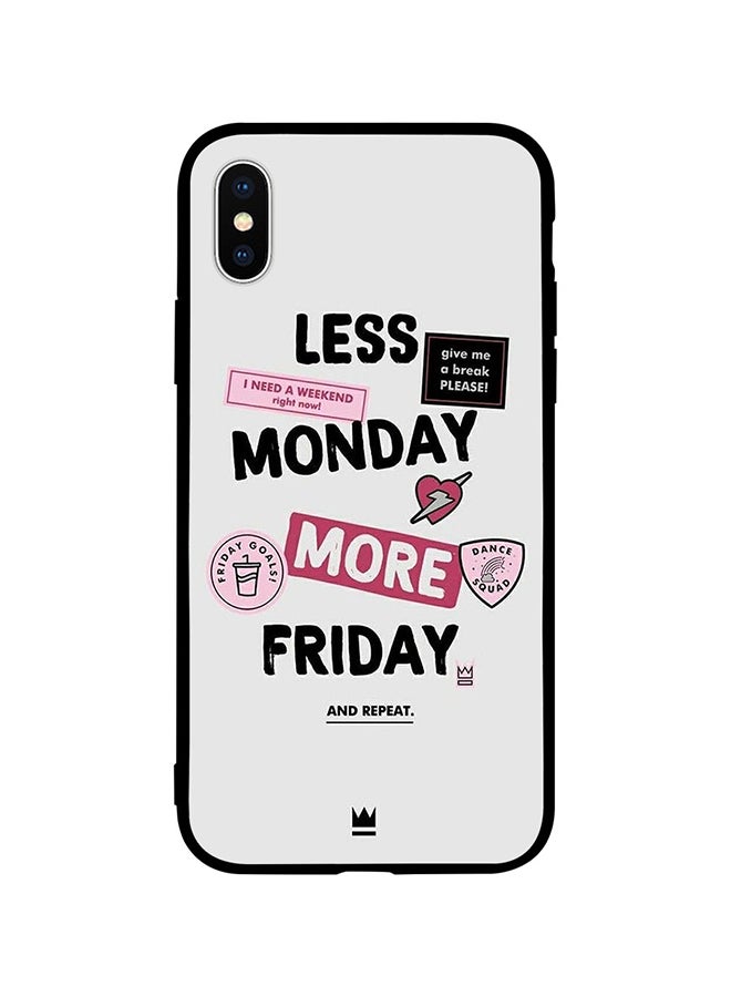 Theodor - Protective Case Cover For Apple iPhone XS Max Less Monday More Friday - Image 1