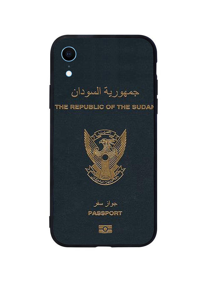 غطاء حماية واقٍ لهاتف أبل آيفون XR بتصميم جواز سفر السودان Dpp00080