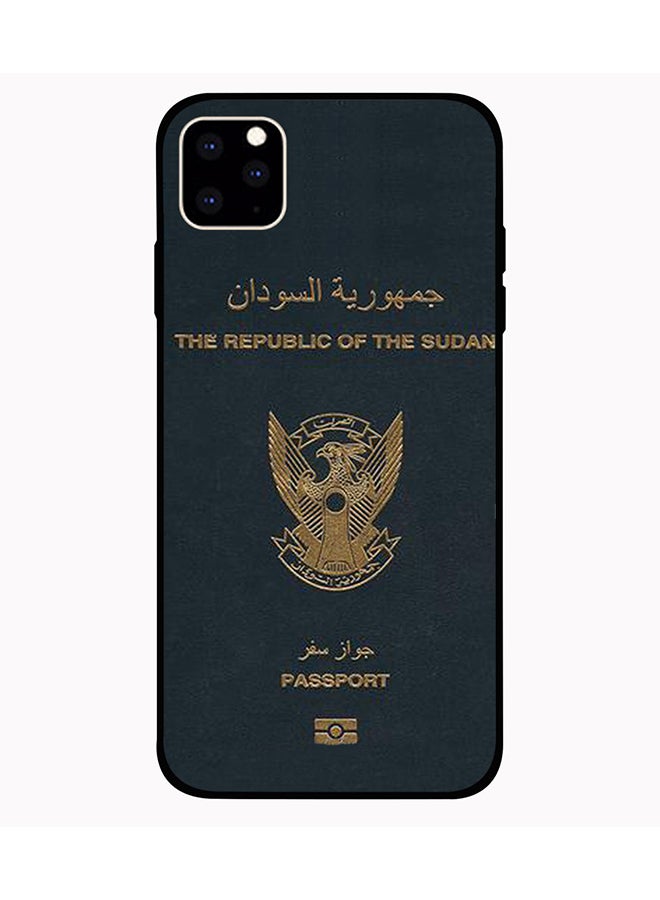 غطاء حماية واقٍ لهاتف أبل آيفون 11 برو ماكس بتصميم جواز سفر السودان Dpp00080