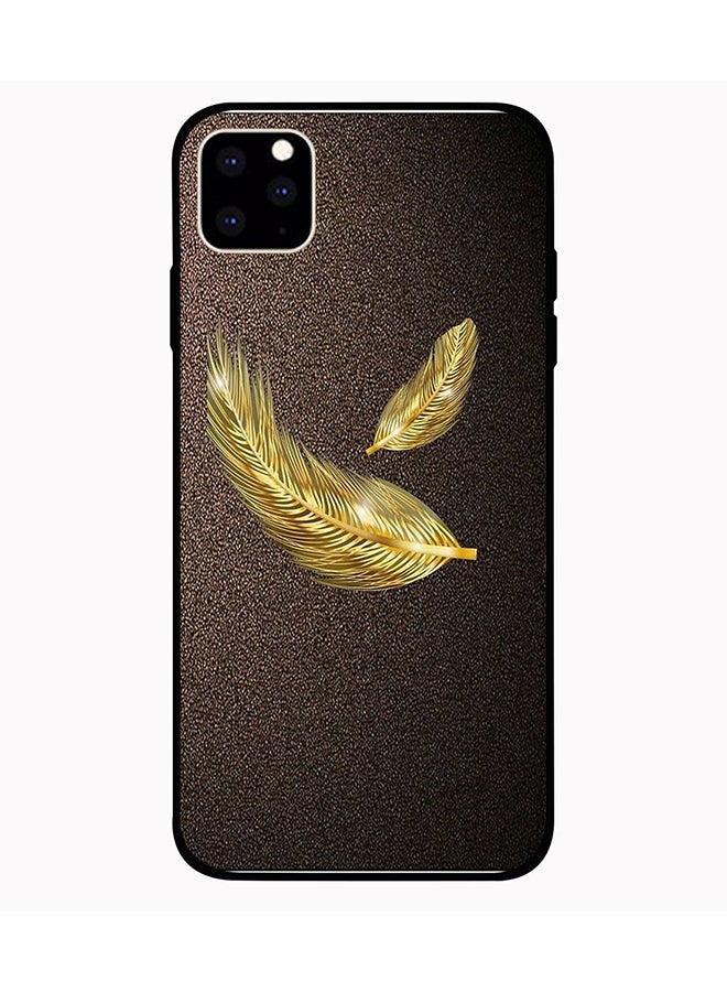 Protective Case Cover For Apple iPhone 11 Pro Max Golden Leaf