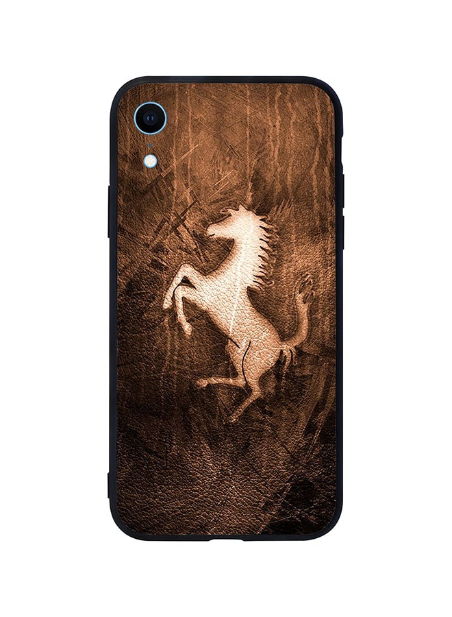 Protective Case Cover For Apple iPhone XR Leather Horse