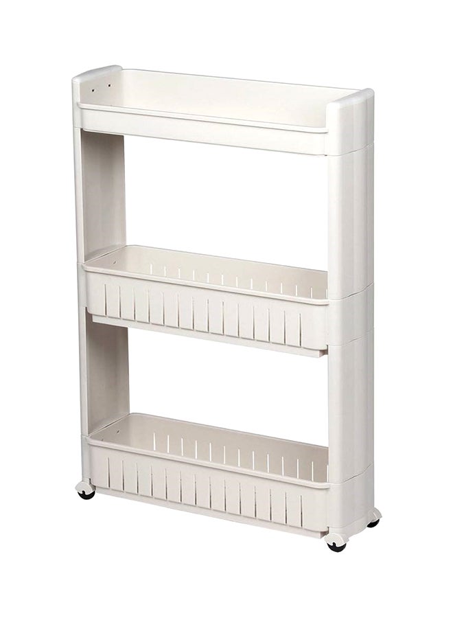 3 Tier Storage Organizer With Wheel Grey