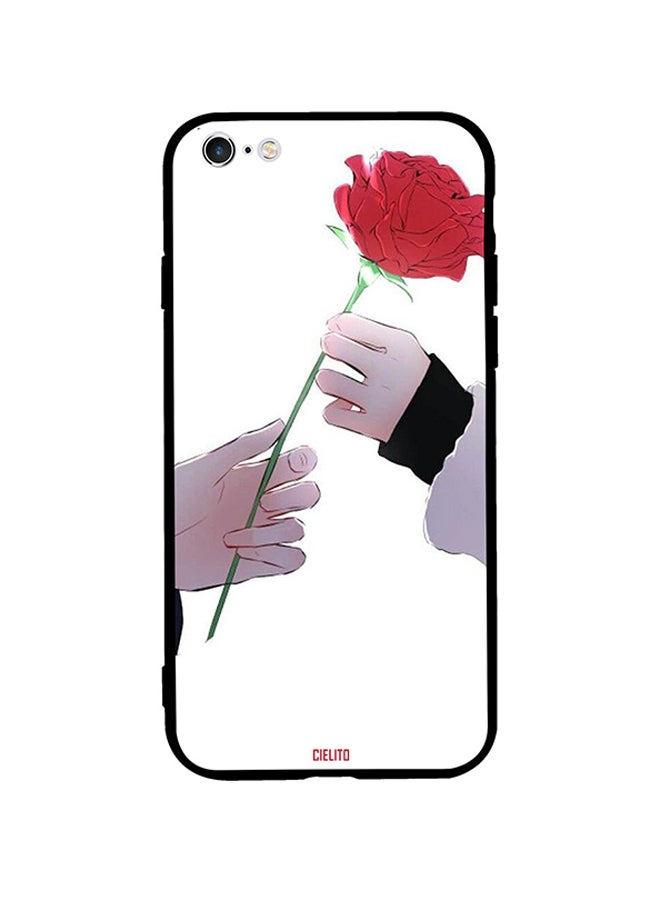 RUSSO Protective Case Cover For Apple iPhone 6 Plus Girl Takes The Rose