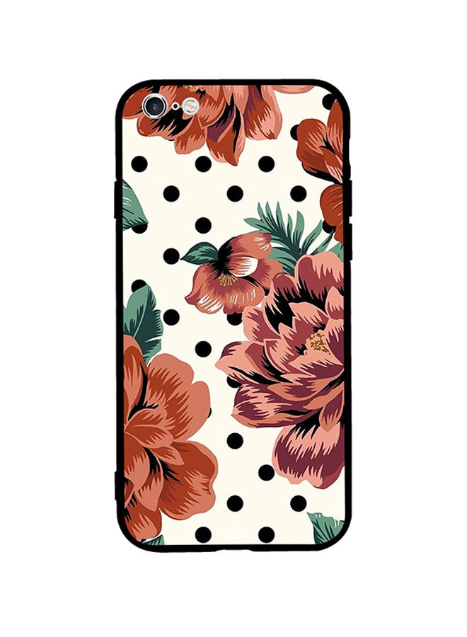 CIELITO Skin Case Cover -for Apple iPhone 6s Plus Flowers on Dotted Background Flowers on Dotted Background