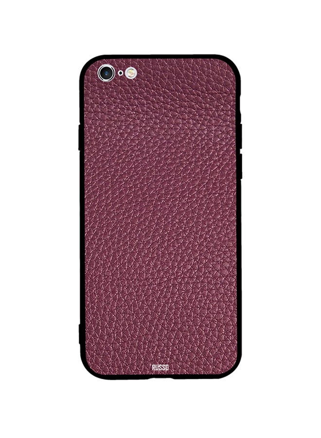 CIELITO Skin Case Cover -for Apple iPhone 6s Plus Pink Color Leathered Pattern Pink Color Leathered Pattern