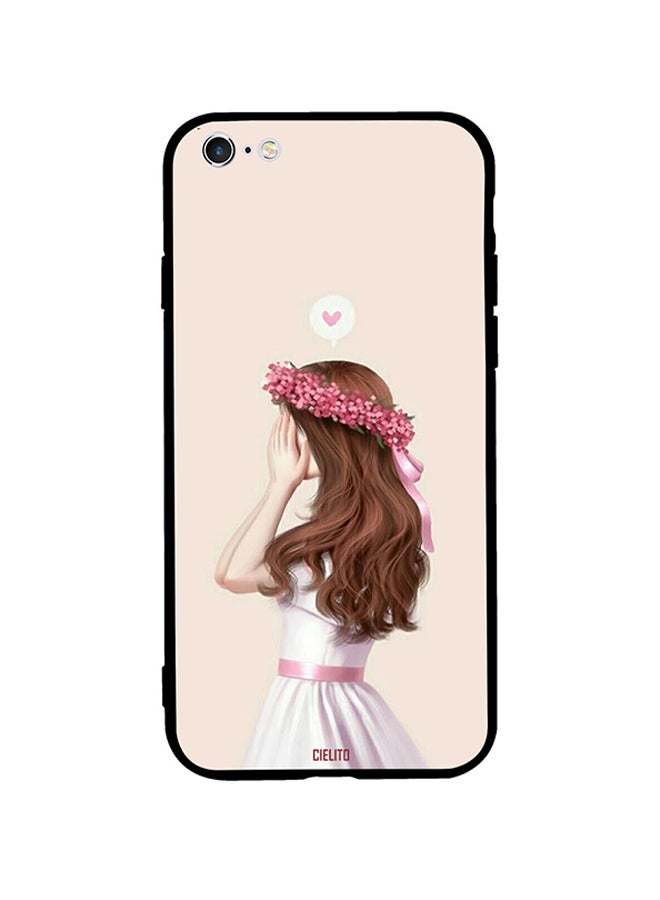 RUSSO - Skin Case Cover -for Apple iPhone 6s Plus Cute Girl Thinks of Love Cute Girl Thinks of Love - Image 1