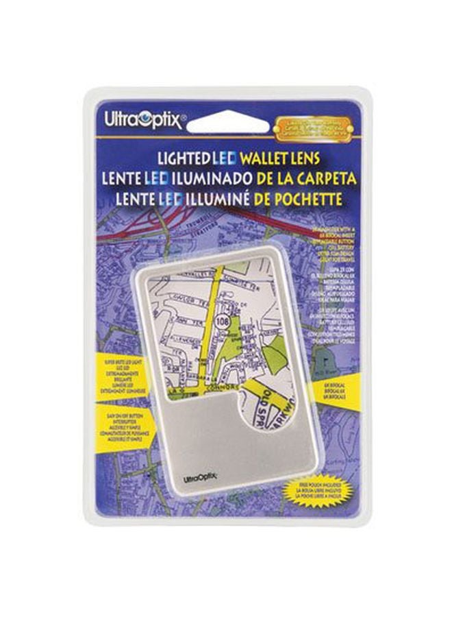 UltraOptix Lighted LED Wallet Lens Magnifier WL-3  - Image 2