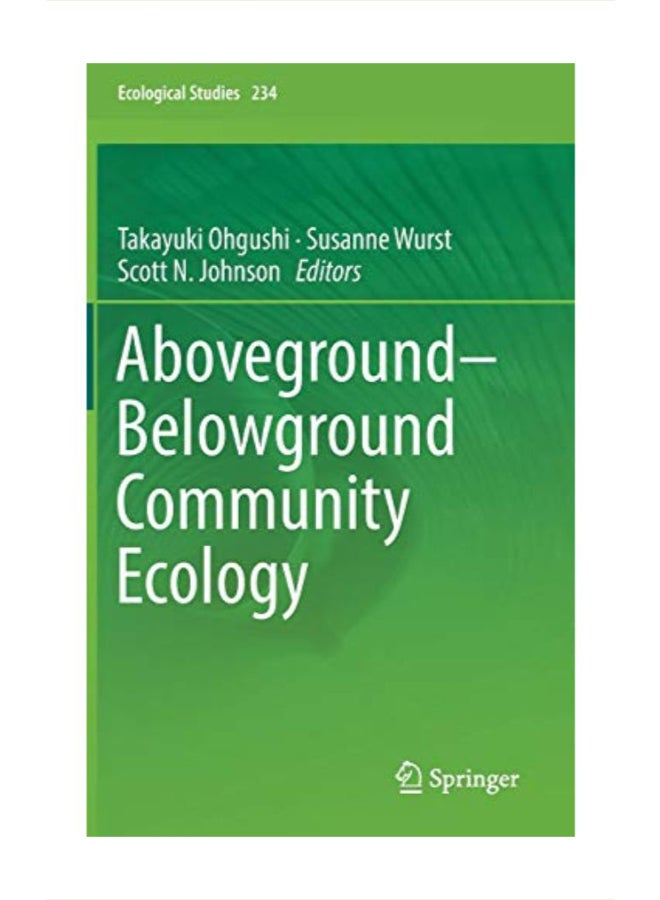 Aboveground-belowground Community Ecology hardcover english