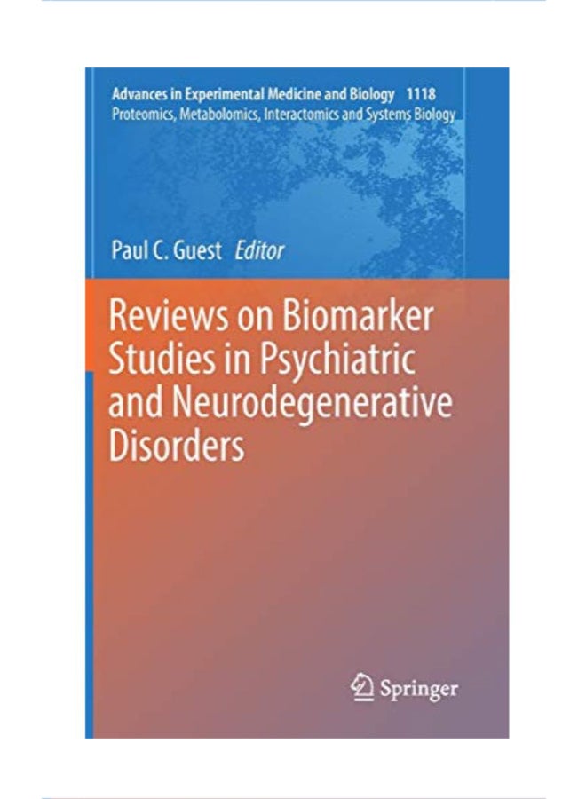 Reviews on Biomarker Studies in Psychiatric and Neurodegenerative Disorders hardcover english - 43526