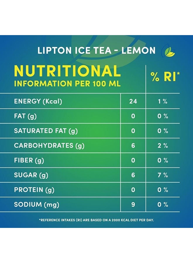 Ice Tea, Non-Carbonated Refreshing Drink lemon 320ml pack_of_6