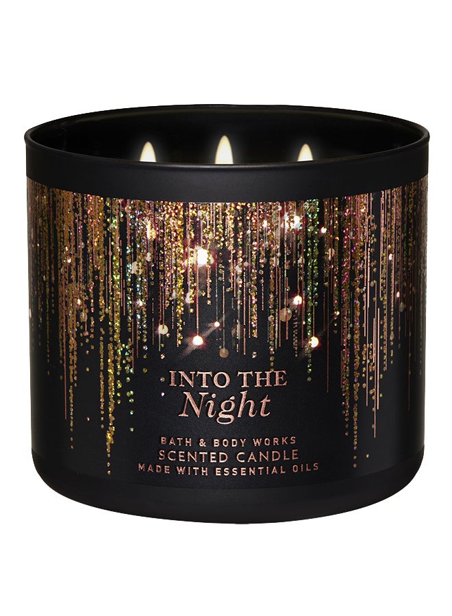 Bath & Body Works - Into The Night Candle Freshener black 4 x 3.5inch - Image 1