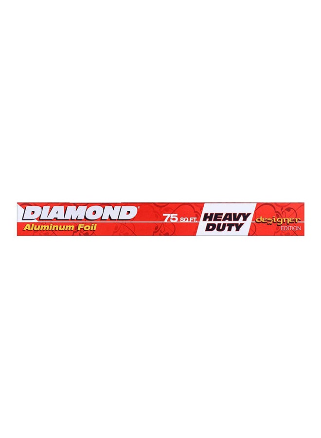 Diamond Aluminum Foil Silver 8.66feet - Image 1