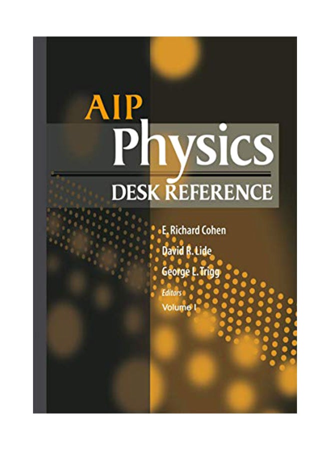 AIP Physics Desk Reference Hardcover English by David Lide - 27-Jan-03 