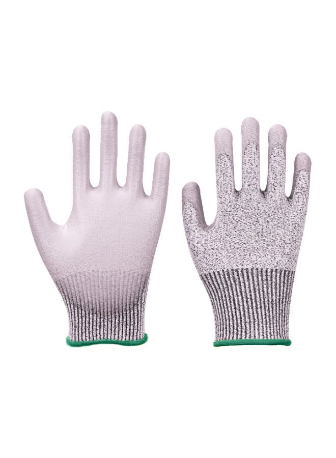 XINGYU - 2-Piece PU Coated Gloves Set Grey/Green XL - Image 1