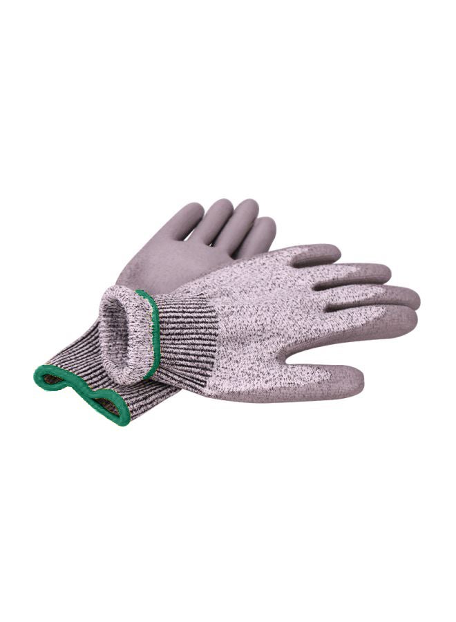 XINGYU - 2-Piece PU Coated Gloves Set Grey/Green XL - Image 1