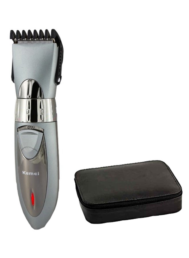 Waterproof Electric Trimmer With Bag Grey/Silver/Black