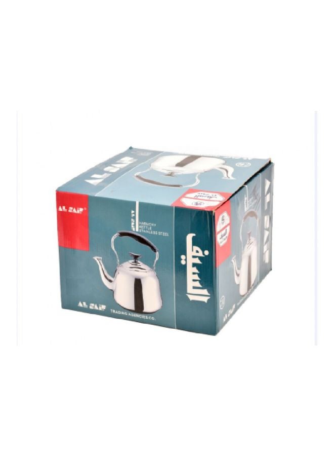 السيف  إبريق شاي هارموني من الستانلس ستيل أسود/ فضي - Image 2