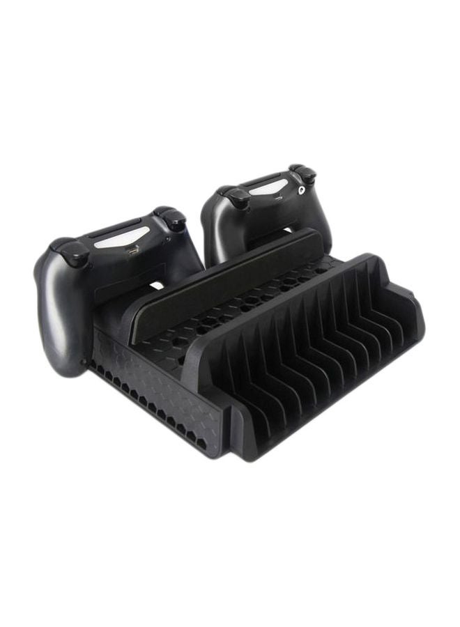 مسند قاعدي مزود بمروحة تبريد ووحدة شحن لجهاز بلايستيشن 4 / برو / سليم يحمل الجهاز بشكل عمودي - Image 1