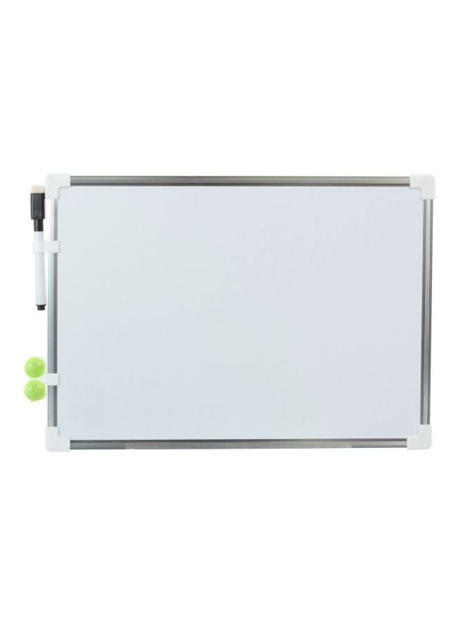 Yassin Board With Pen And Eraser Set White/Silver  - Image 1