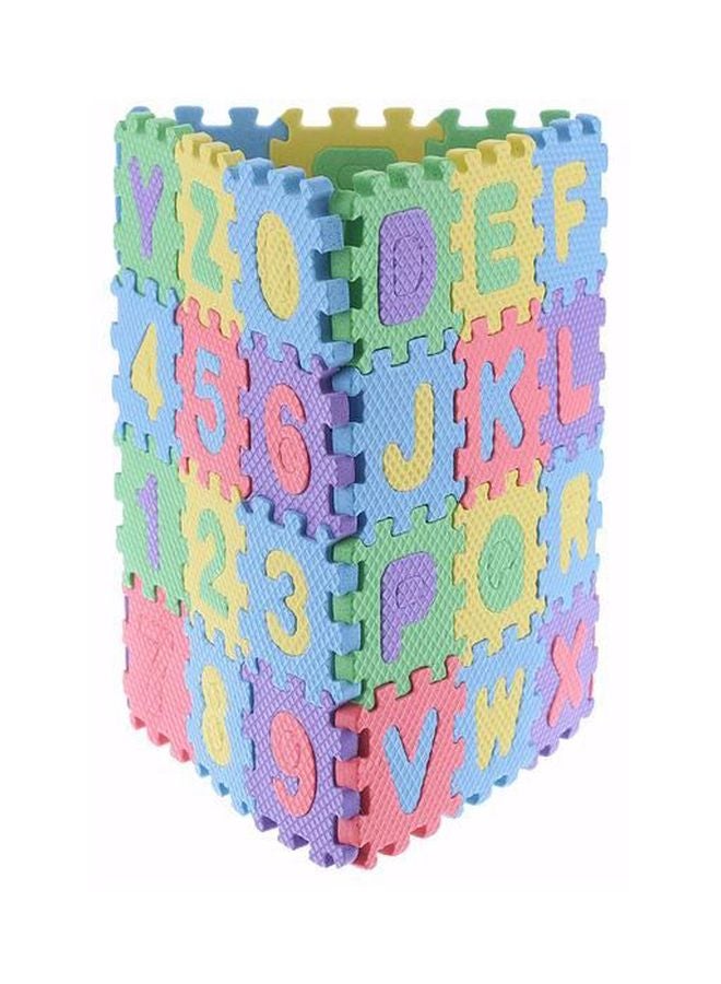 أحجية قطع تركيب من مادة إسفنجية بتصميم حروف وأرقام توضع على الأرضية - Image 2