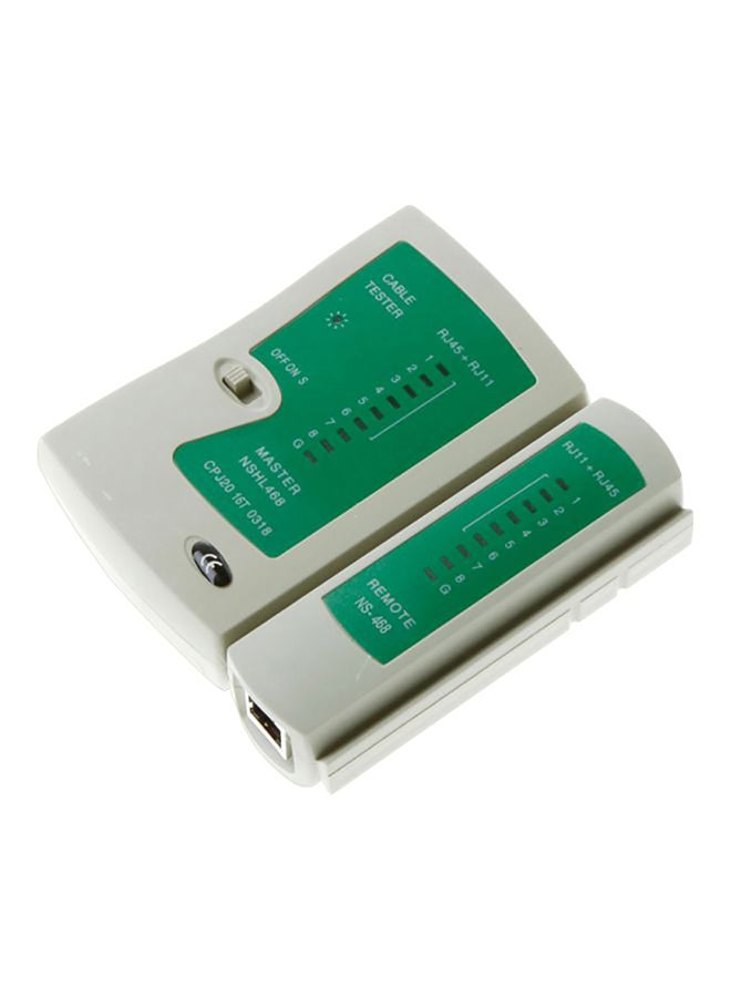 جهاز اختبار كابل شبكة LAN USB أبيض/أخضر  - Image 1