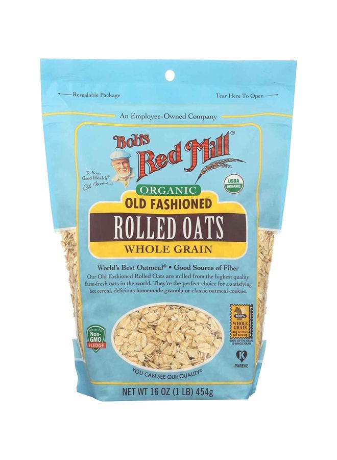 Bob's Red Mill Organic Rolled Oats Whole Grain 454grams