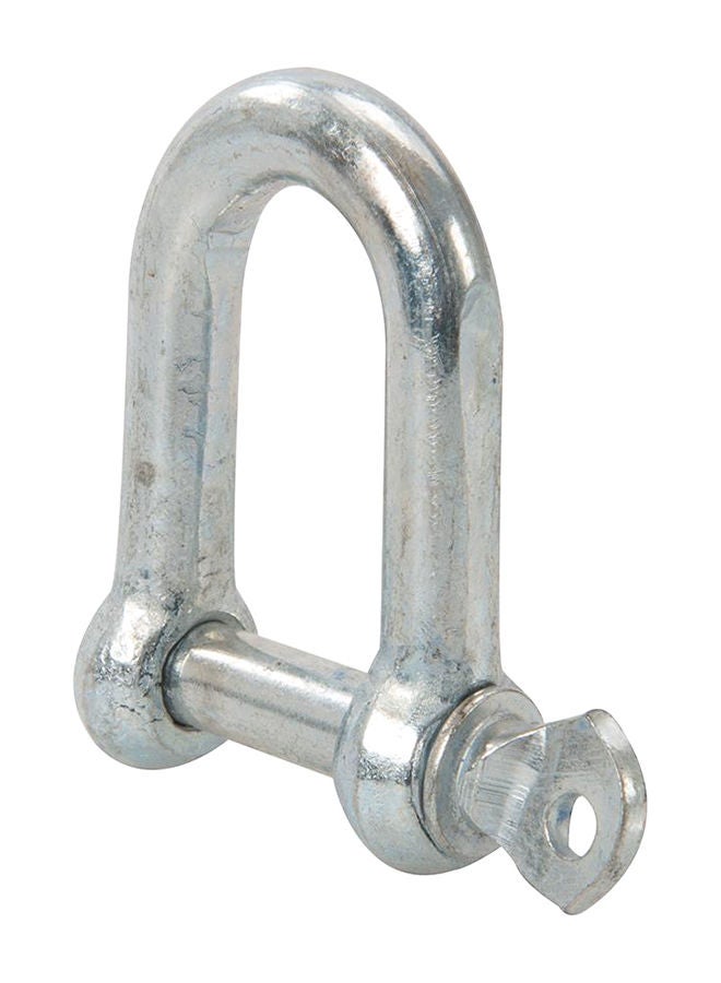 10 Piece Galvanised Commercial D-Shackle Hook Silver