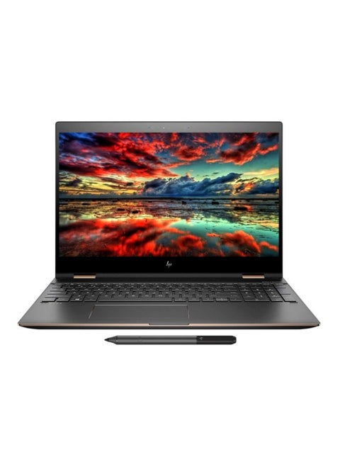 Spectre x360 15T Convertible 2-In-1 Laptop With 15.6-Inch Display, Core i7 Processor/16GB RAM/512 SSD/2GB NVIDIA GeForce MX150 Graphic Card With Stylus Pen Dark Ash Silver