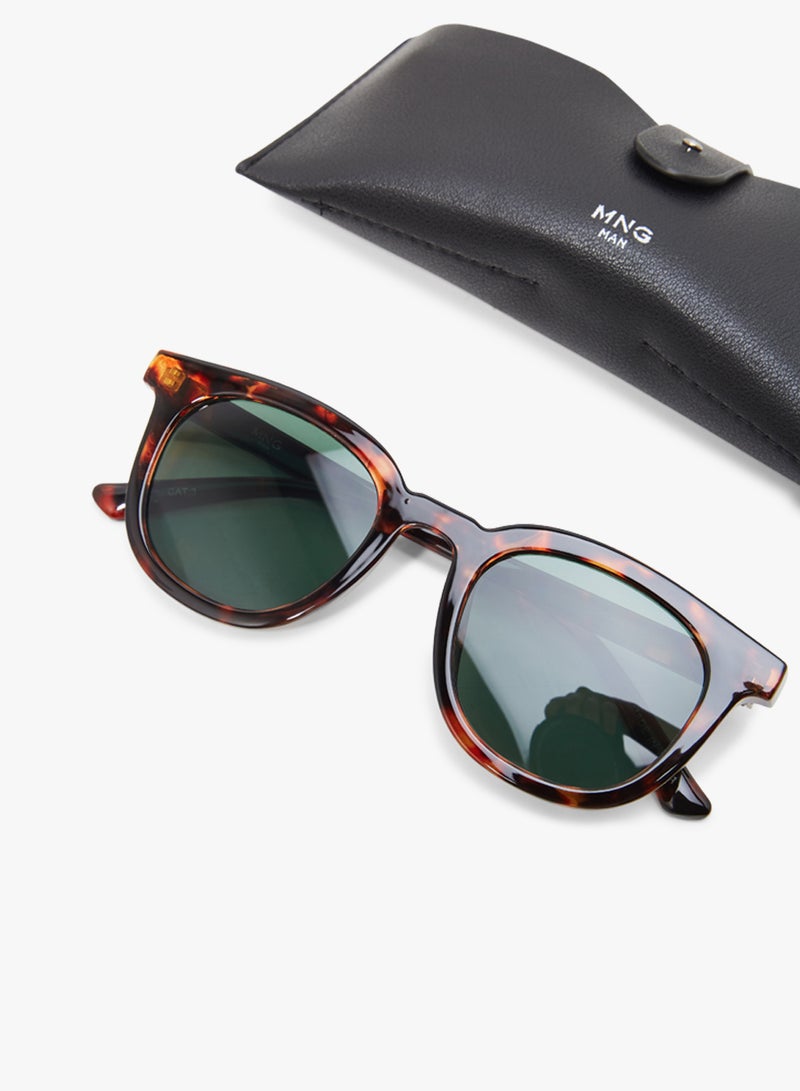 Mango Man Men's Tortoiseshell Detailed Sunglasses Brown  - Image 4