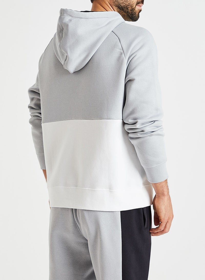 Air Fleece Hoodie Grey/White