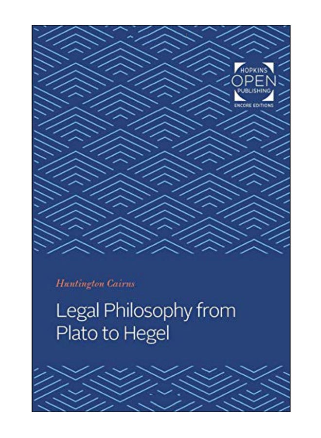 Legal Philosophy From Plato To Hegel paperback english - 27-Dec-19