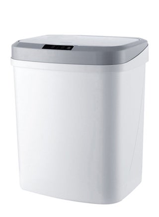 Touch Free Trash Can With Lid White/Grey 32.5 x 27.8cm - v1584009994/N35368530A_1