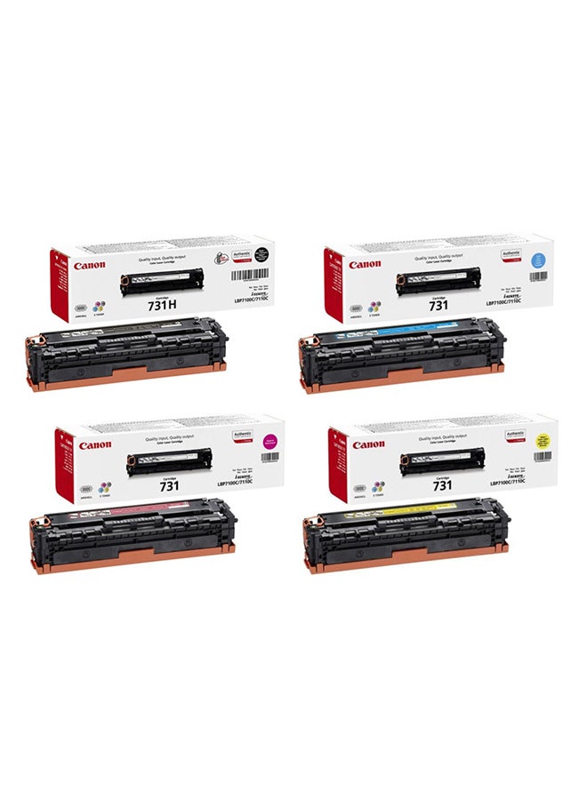 Canon Pack of 4 Laser Ink Toner Black / Cyan / Magenta / Yellow - Image 2