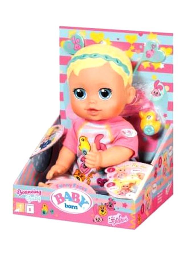 زابف كريشن دمية طفلة هزازة من مجموعة بيبي بورن فاني فيسيسز 36سم