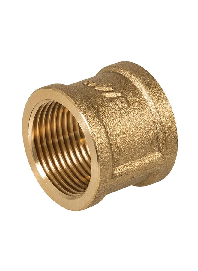 Brass Socket Gold 3/4" x 3/4" (Female) Gold - Image 1