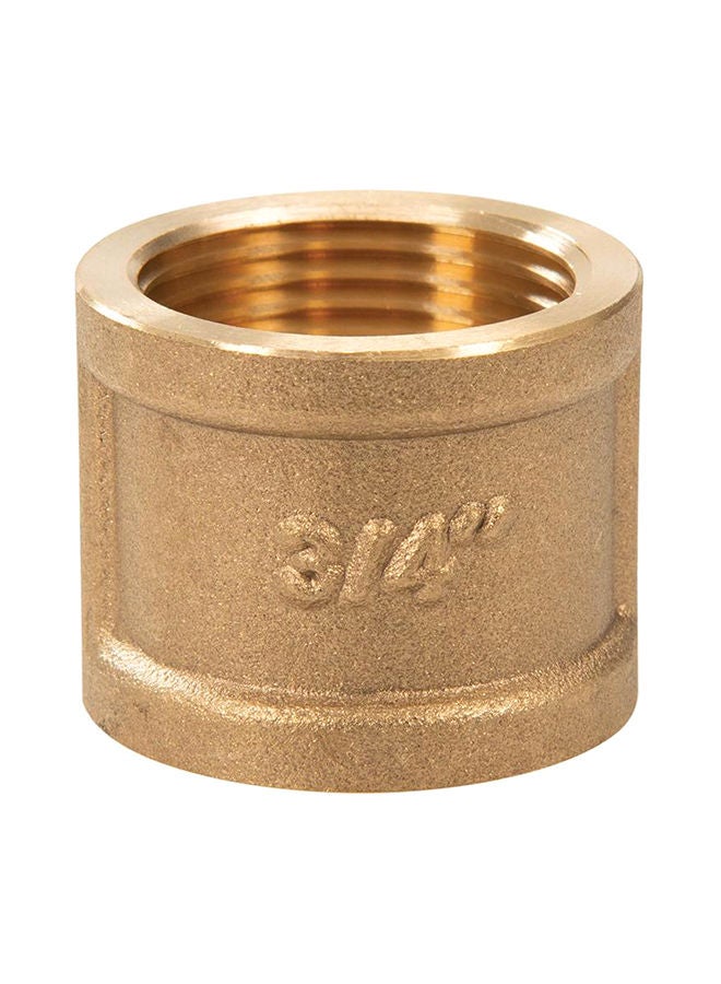 Brass Socket Gold 3/4" x 3/4" (Female) Gold - Image 2