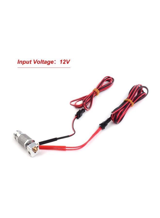 Generic - All Metal Hotend Extruder Kit With Connection Red/Black/Silver - Image 1