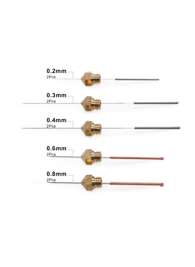 أيبيسي طقم أدوات صيانة فوهات للطابعة ثلاثية الأبعاد فضي/ذهبي/اسود - Image 5