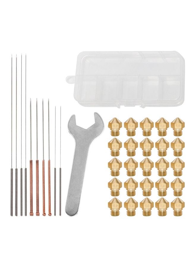 أيبيسي طقم أدوات صيانة فوهات للطابعة ثلاثية الأبعاد فضي/ذهبي/اسود - Image 3