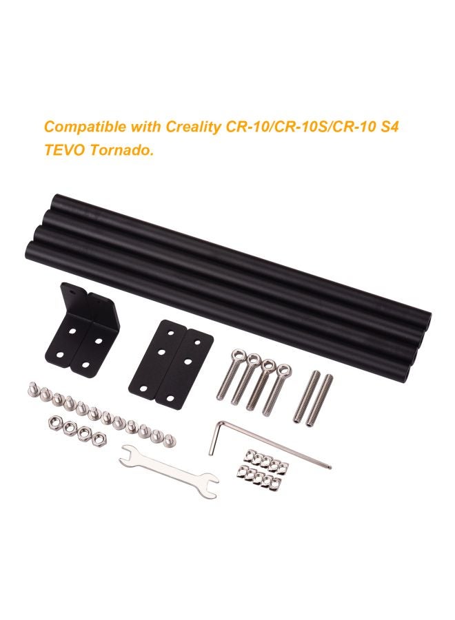Aibecy 43-Piece Upgrade Supporting Pull Rod Kit Set Black/Silver  - Image 2
