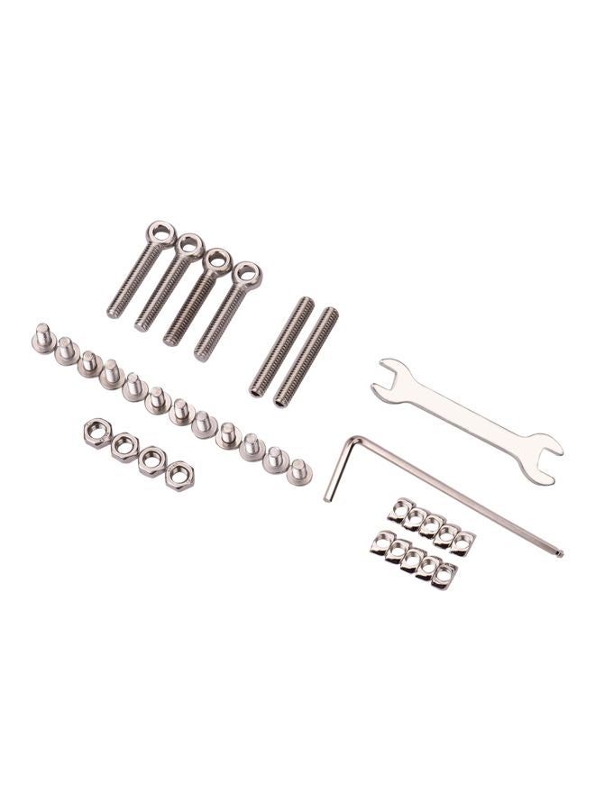 Aibecy 43-Piece Upgrade Supporting Pull Rod Kit Set Black/Silver  - Image 5