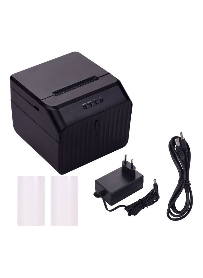 Aibecy Thermal Label Printer With 2 Rolls Paper And Charger Accessories Black  - Image 1