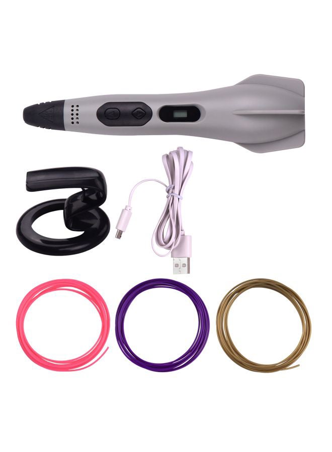 Professional 3D Printing Pen Grey/Black - Image 1