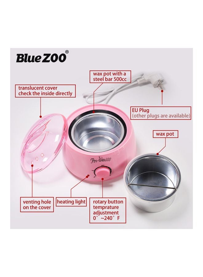 بلو زو جهاز تسخين الشمع الكهربائي لإزالة الشعر وردي - Image 2