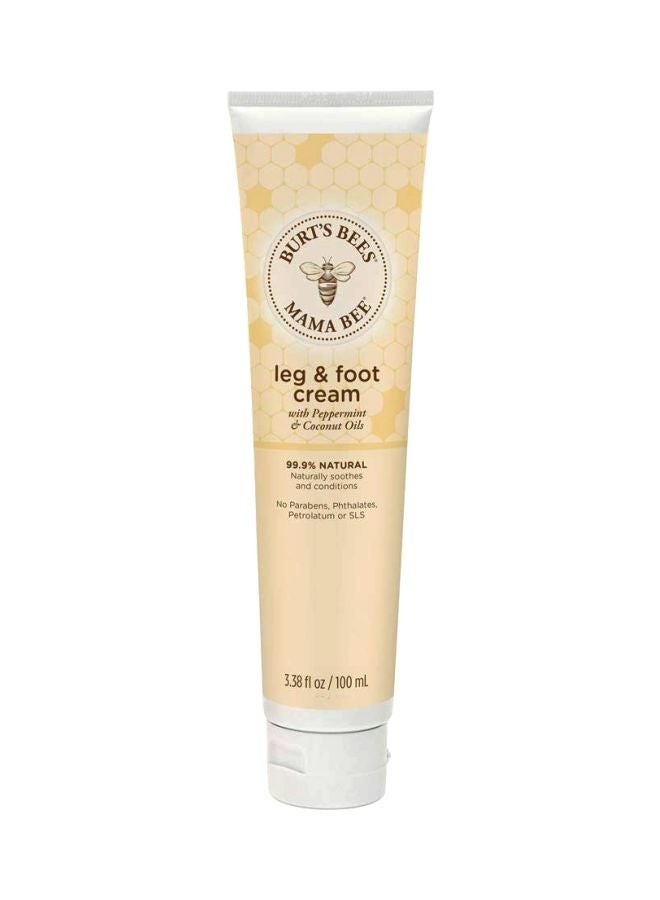 Burts Bees Mama Bee Leg And Foot Cream 100ml  - Image 1