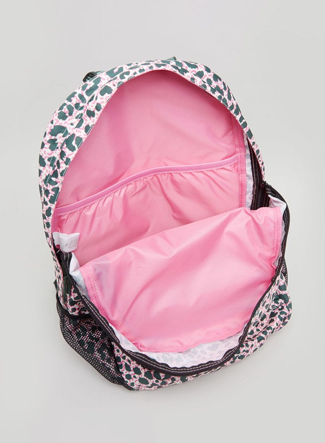 O'NEILL Zipper Closure Printed Backpack Pink  - Image 5