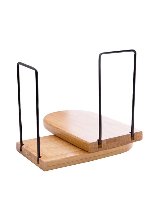 2-Piece Bamboo Bookend Beige - Image 1