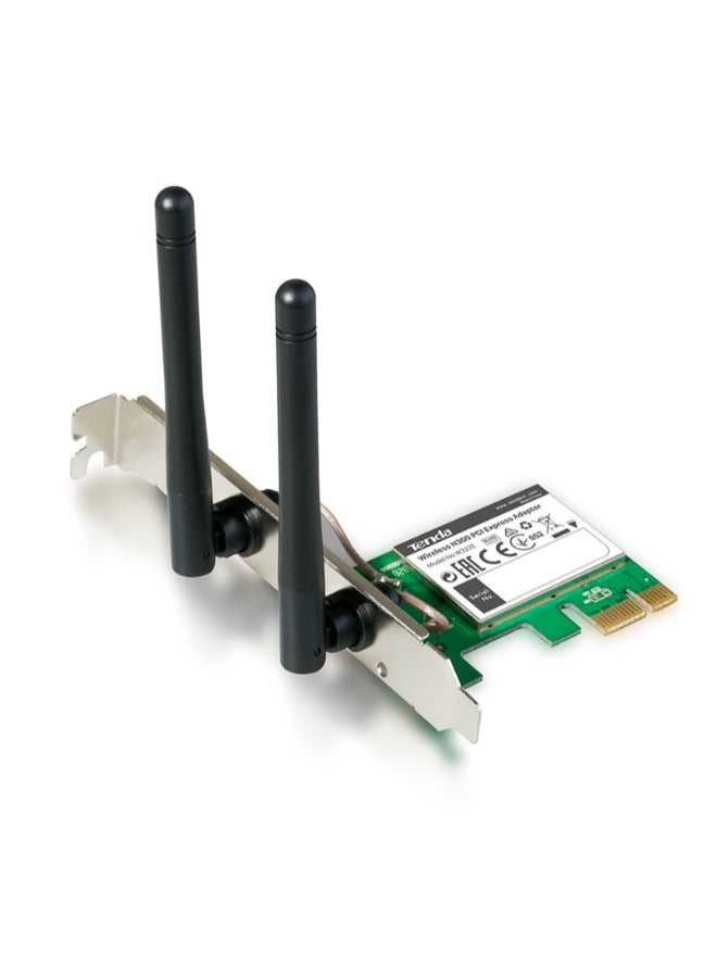 Tenda - W322E Wireless PCI Express Network Interface Card 120.8 x 78.5 x 33.5centimeter Green/Black - Image 1