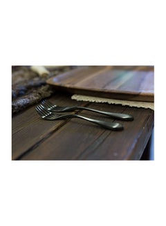 Knork 4-Piece Stainless Steel Fork Set Black  - Image 3